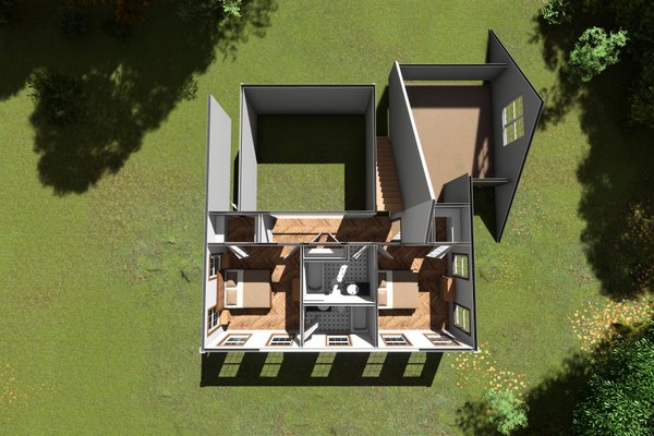 Farmhouse Floor Plan - Upper Floor Plan #513-2206