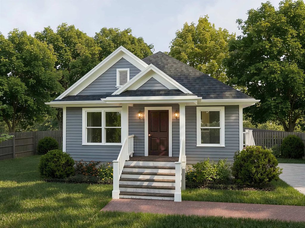 Exterior - Front Elevation 2 for Cottage House Plan #79-114 - 3 bed, 2 bath