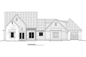 Exterior - Front Elevation 3 for Farmhouse House Plan #1081-16 - 3 bed, 3 bath