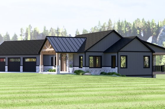 Exterior - Other Elevation for Country House Plan #1064-357 - 1 bed, 1 bath