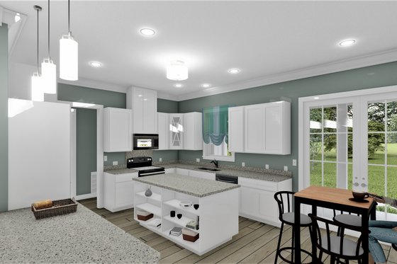 Interior - Kitchen 1 for Farmhouse House Plan #44-250 - 3 bed, 2 bath