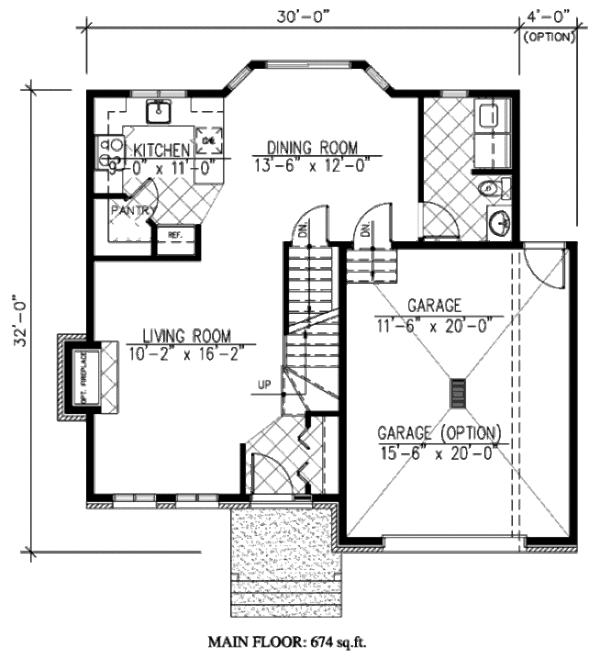 Country Floor Plan - Main Floor Plan #138-314