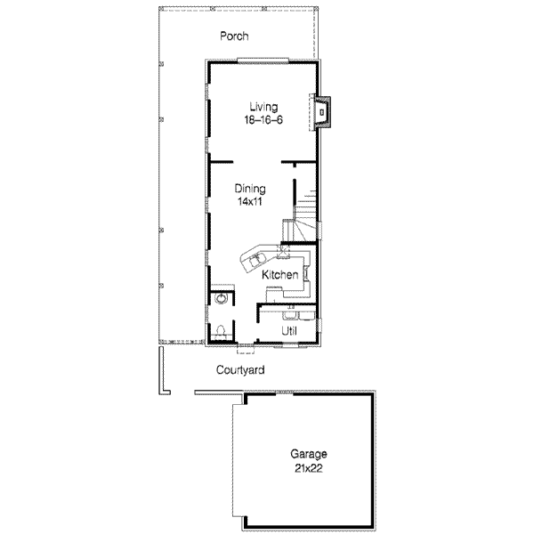 Traditional Floor Plan - Main Floor Plan #15-264