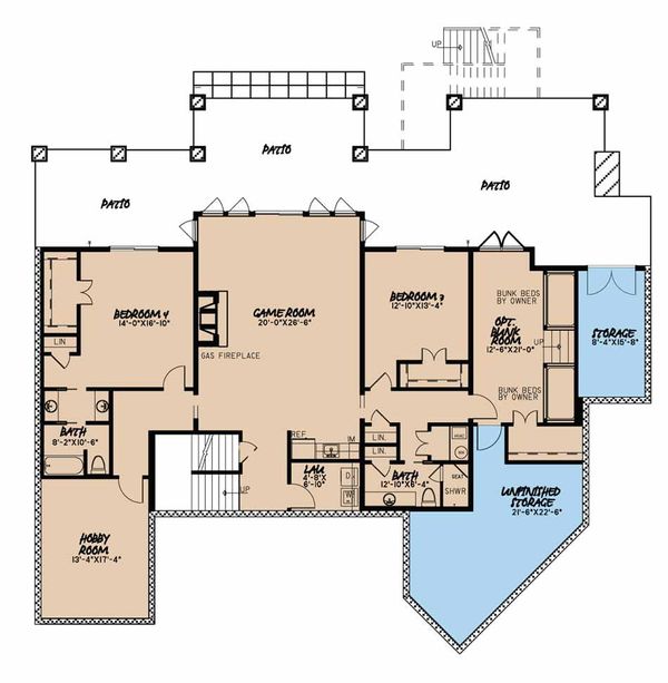Dream House Plan - Country Floor Plan - Upper Floor Plan #923-43
