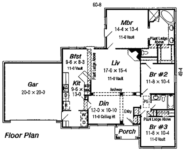 European Floor Plan - Main Floor Plan #329-189