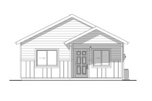 Exterior - Front Elevation 4 for Cottage House Plan #1099-5 - 2 bed, 2 bath