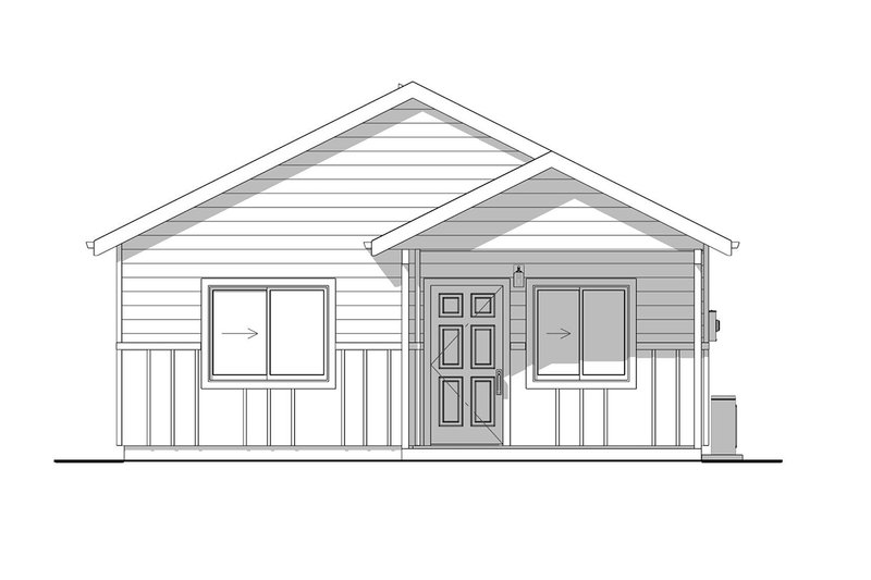 House Design - Exterior - Front Elevation 4 for Cottage House Plan #1099-5 - 2 bed, 2 bath