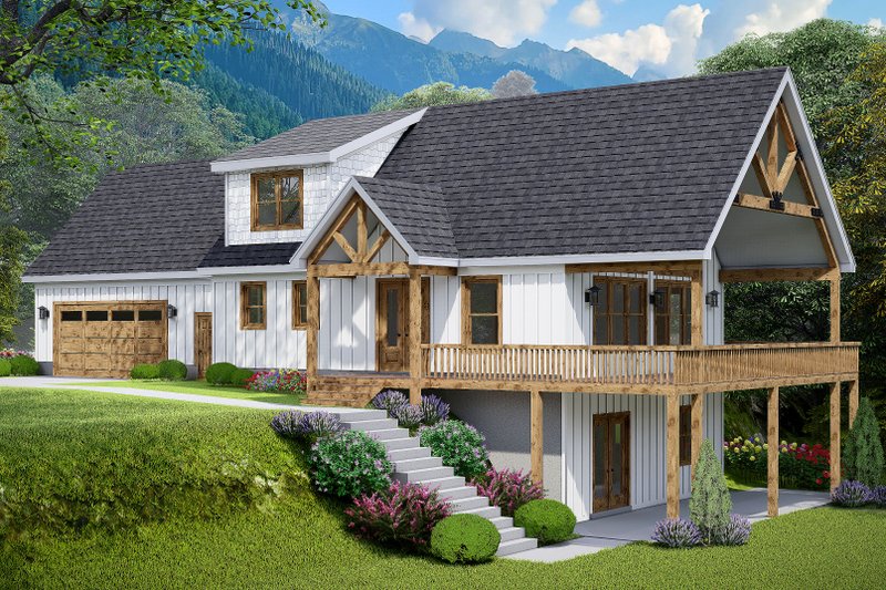 Country Style House Plan - 3 Beds 2.5 Baths 2398 Sq/Ft Plan #932-1096 ...