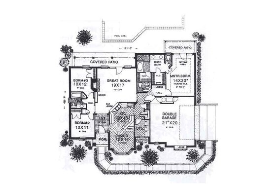 Floor Plan - Main Floor for European House Plan #310-909 - 3 bed, 2.5 bath