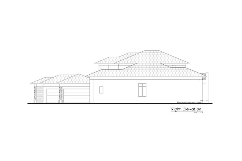 Architectural House Design - Exterior - Other Elevation 3 for Contemporary House Plan #930-461 - 4 bed, 4 bath