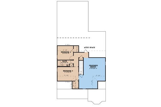 Floor Plan - Upper Floor for Traditional House Plan #923-272 - 4 bed, 3.5 bath