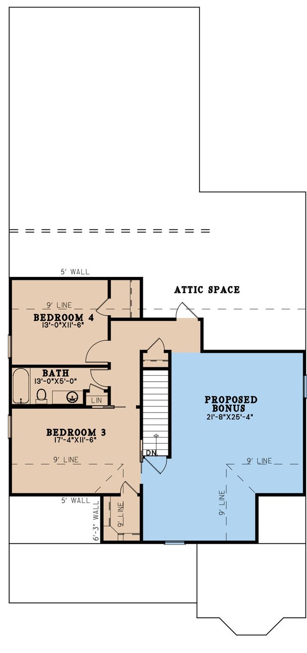 Traditional Floor Plan - Upper Floor Plan #923-272
