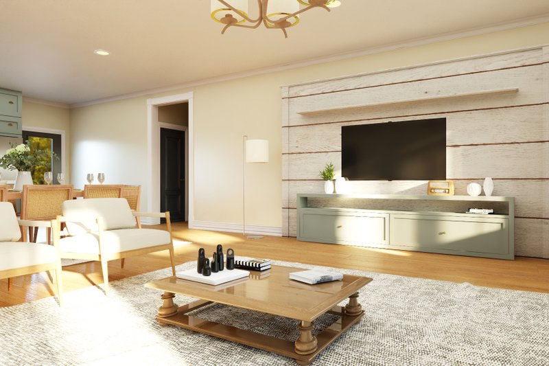House Plan Design - Interior - Family Room 1 for Ranch House Plan #1064-337 - 2 bed, 2 bath