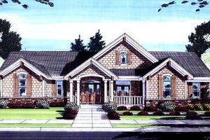 Bungalow Exterior - Front Elevation Plan #46-420