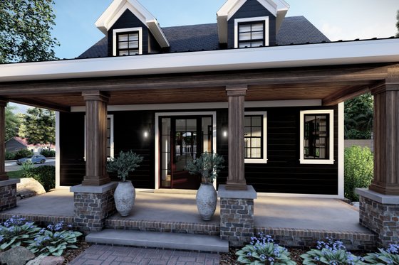 Exterior - Covered Porch 1 for Craftsman House Plan #1094-17 - 3 bed, 2.5 bath