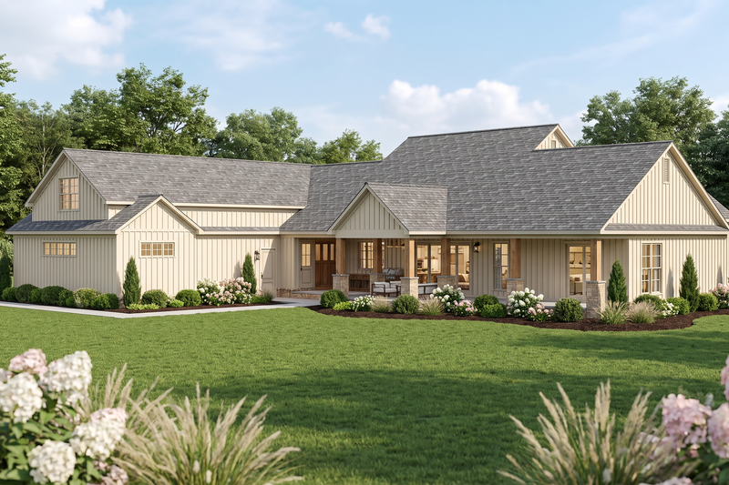 House Blueprint - Exterior - Other Elevation 2 for Farmhouse House Plan #923-510 - 3 bed, 3.5 bath