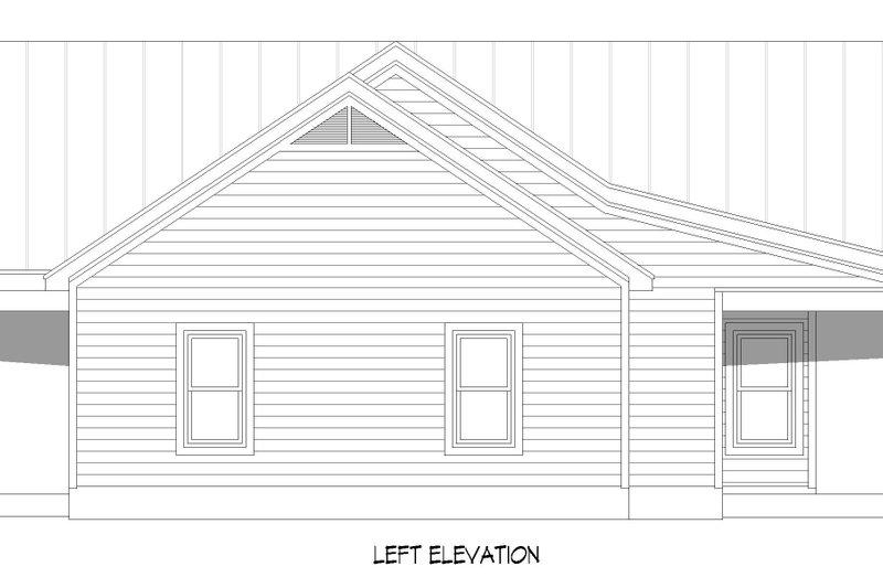 Architectural House Design - Exterior - Other Elevation for Country House Plan #932-1438 - 2 bed, 2 bath