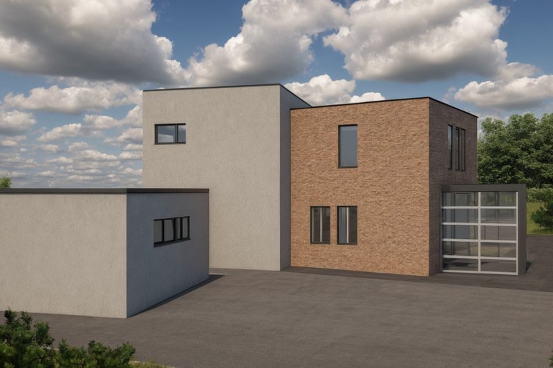 House Blueprint - Exterior - Other Elevation for Modern House Plan #542-3 - 3 bed, 4 bath
