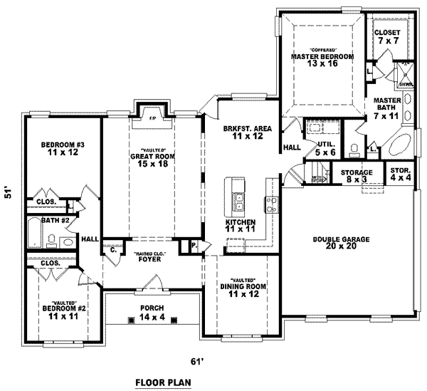 Traditional Floor Plan - Main Floor Plan #81-914