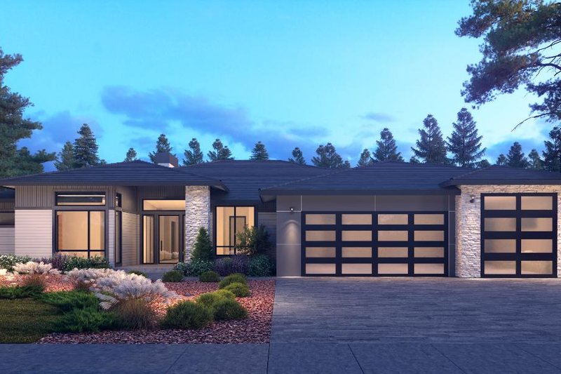 Home Plan - Contemporary Exterior - Front Elevation Plan #1066-115