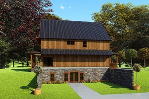 Exterior - Other Elevation 2 for Craftsman House Plan #923-163 - 5 bed, 3.5 bath