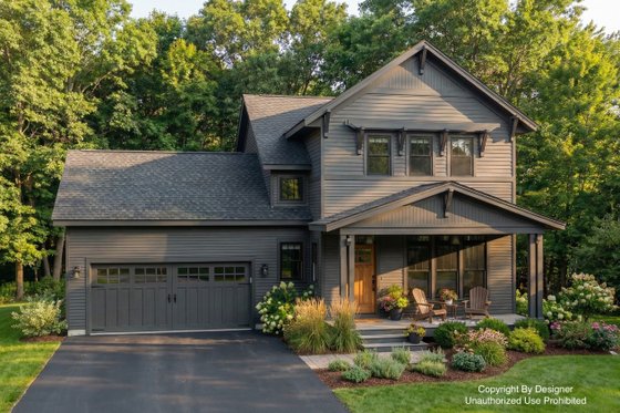 Three-Bedroom Craftsman House Plan