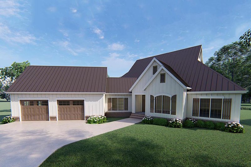 Architectural House Design - Farmhouse Exterior - Front Elevation Plan #923-120