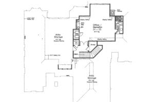 Floor Plan - Upper Floor for European House Plan #310-515 - 4 bed, 4.5 bath