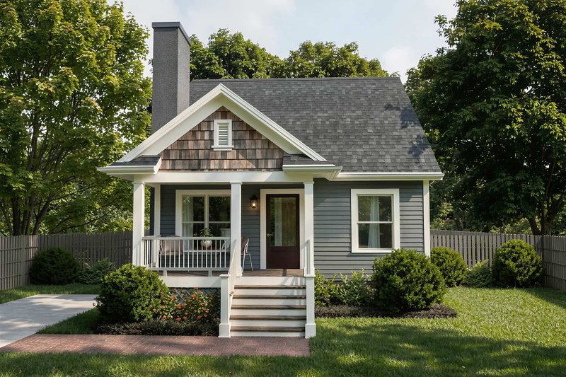 House Plan Design - Exterior - Front Elevation 2 for Bungalow House Plan #79-140 - 3 bed, 2 bath