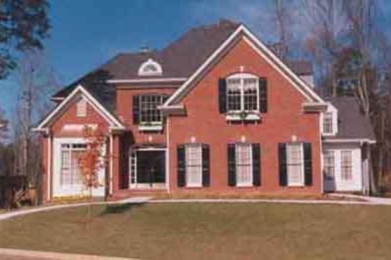 Exterior - Front Elevation for Southern House Plan #129-156 - 4 bed, 3.5 bath
