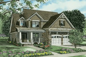 Country Exterior - Front Elevation Plan #17-2268