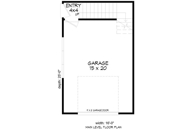 Architectural House Design - Floor Plan - Main Floor for Country House Plan #932-1280, 0 bath