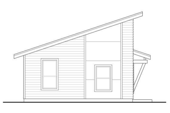 Exterior - Other Elevation 1 for Modern House Plan #124-1361 - 1 bed, 1 bath