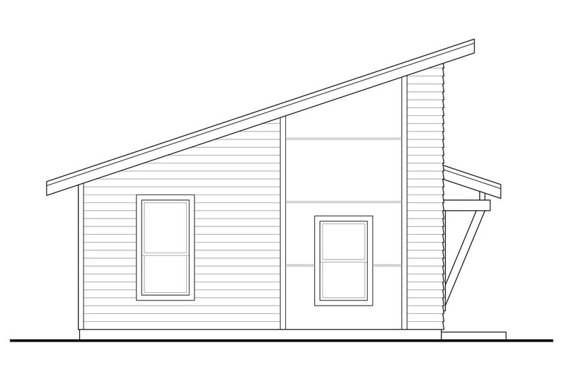 Home Plan - Exterior - Other Elevation 1 for Modern House Plan #124-1361 - 1 bed, 1 bath