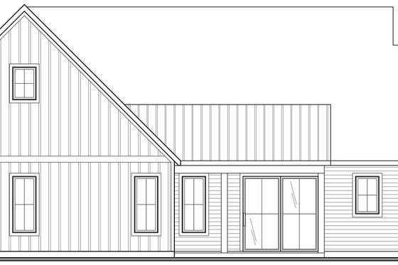 Exterior - Rear Elevation 1 for Farmhouse House Plan #23-2770 - 4 bed, 3 bath