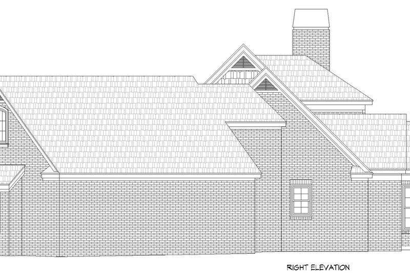 Home Plan - Exterior - Other Elevation 2 for Traditional House Plan #932-341 - 3 bed, 2.5 bath
