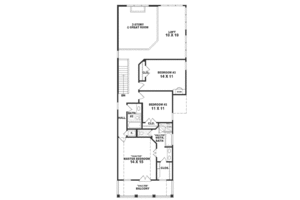 Floor Plan - Upper Floor for Southern House Plan #81-112 - 3 bed, 2.5 bath