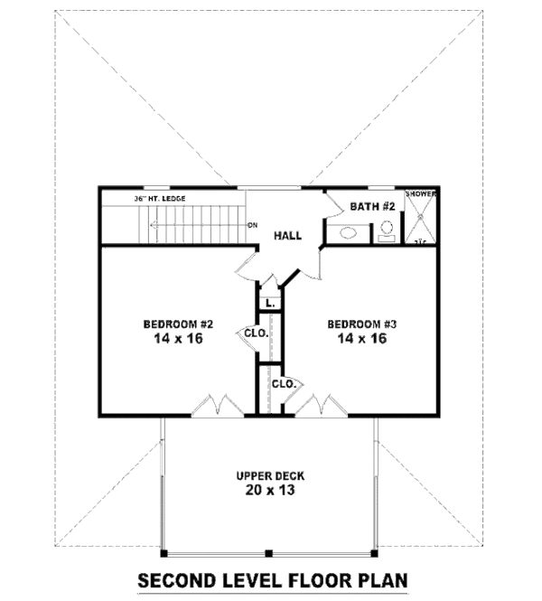 Dream House Plan - Beach Floor Plan - Upper Floor Plan #81-13774