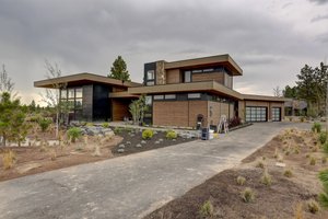 Exterior - Front Elevation 6 for Modern House Plan #892-32 - 4 bed, 4.5 bath