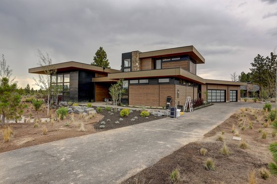 Exterior - Front Elevation 6 for Modern House Plan #892-32 - 4 bed, 4.5 bath