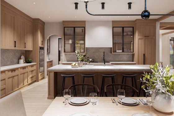 Interior - Kitchen 3 for Contemporary House Plan #1114-5 - 4 bed, 4.5 bath