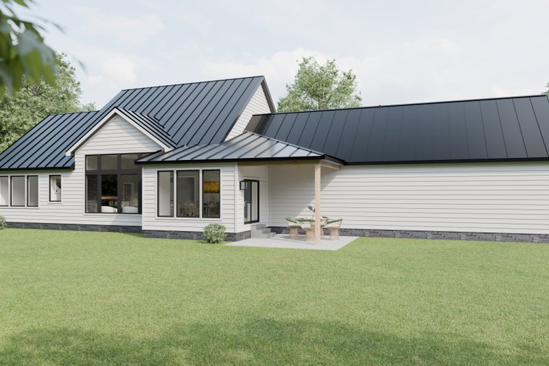 House Blueprint - Exterior - Rear Elevation 1 for Farmhouse House Plan #1089-31 - 3 bed, 2.5 bath