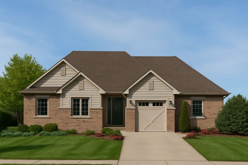 Home Plan - Traditional Exterior - Front Elevation Plan #20-2108