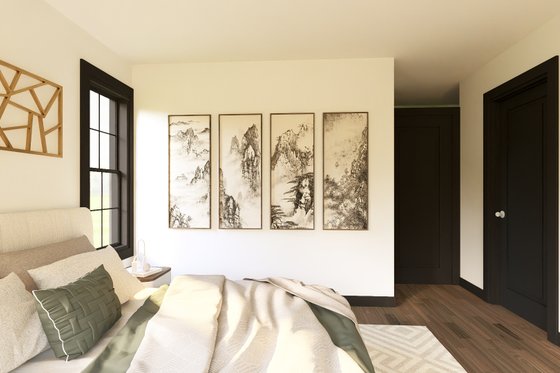 Interior - Master Bedroom for Barndominium House Plan #1064-429 - 3 bed, 2 bath
