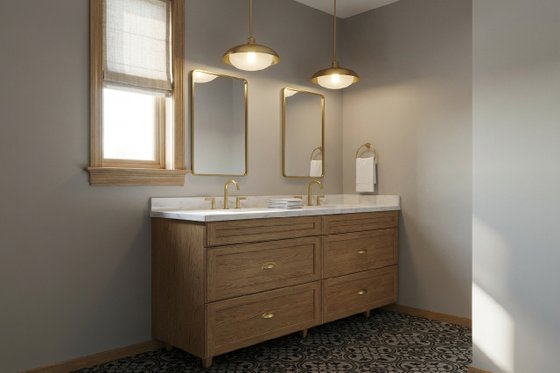Interior - Master Bathroom for Prairie House Plan #126-225 - 3 bed, 3 bath