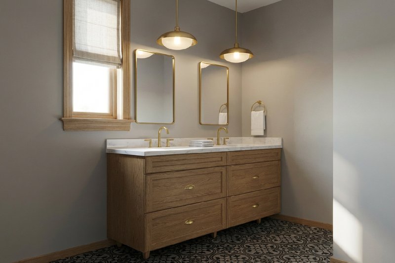 Dream House Plan - Interior - Master Bathroom for Prairie House Plan #126-225 - 3 bed, 3 bath
