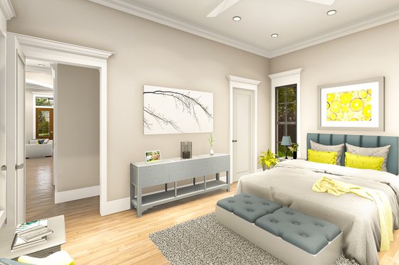 Interior - Master Bedroom 1 for Ranch House Plan #406-9655 - 3 bed, 2 bath