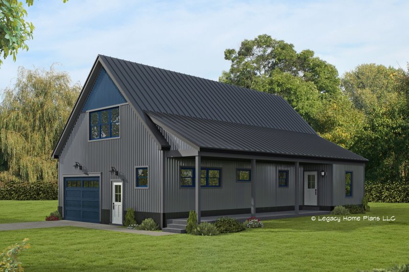 Architectural House Design - Country Exterior - Front Elevation Plan #932-674