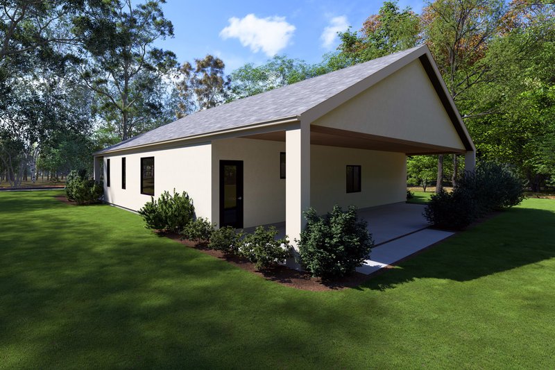 House Plan Design - Exterior - Rear Elevation 1 for Traditional House Plan #1111-31 - 3 bed, 2 bath
