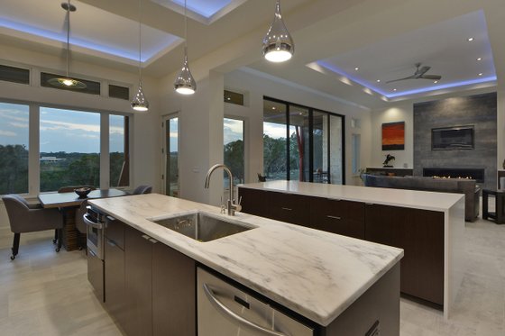 Interior - Kitchen 2 for Contemporary House Plan #935-18 - 4 bed, 4 bath